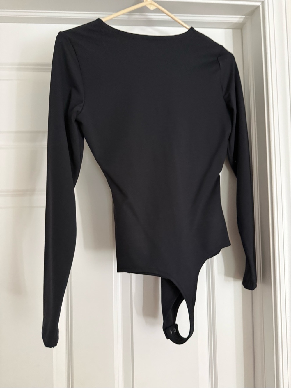 Black Long-Sleeve Bodysuit - Classic Women's Top